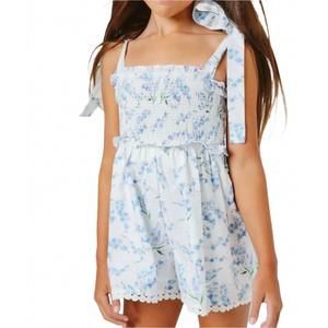 NEW SUMMER LOVING shellona romper in blue floral